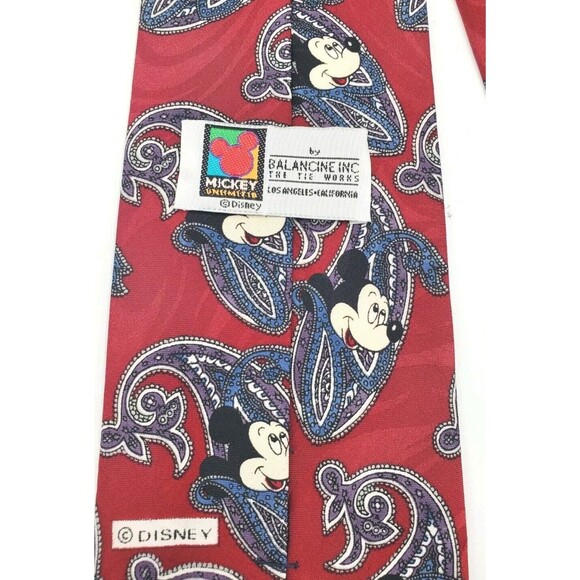 Disney Mickey Mouse Paisely Necktie‎ - Picture 2 of 5